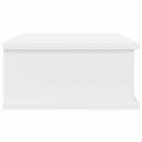 Sengebord 2 stk. Hvid 40 x 31 x 15 cm Konstrueret træ