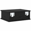 Sengebord 2 pcs Sort eg 40 x 31 x 15 cm Konstrueret træ