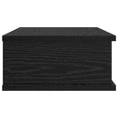 Sengebord 2 stk. Sort eg 40 x 31 x 15 cm Konstrueret træ