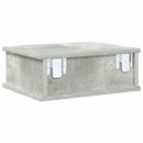 Sengebord Beton Grå 40 x 31 x 15 cm Konstrueret træ