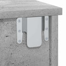 Sengebord 2 stk. Beton Grå 40 x 31 x 15 cm Konstrueret træ