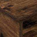 Sengebord 2 pcs Røget eg 40 x 31 x 15 cm Konstrueret træ