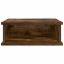 Sengebord 2 stk. Røget eg 40 x 31 x 15 cm Konstrueret træ