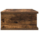 Sengebord 2 stk. Røget eg 40 x 31 x 15 cm Konstrueret træ