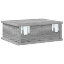Sengebord 2 pcs Grå Sonoma 40 x 31 x 15 cm Konstrueret træ