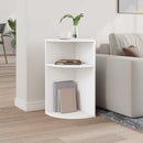 Endebord Hvid 29,6 x 29,6 x 60 cm Konstrueret træ