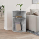 Endebord Beton Grå 29,6 x 29,6 x 60 cm Konstrueret træ