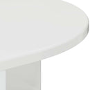 Endebord Høj gloss hvid 29,6 x 29,6 x 60 cm Konstrueret træ