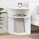 Endebord Hvid 39,7 x 39,7 x 60 cm Konstrueret træ