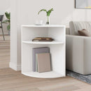 Endebord Hvid 39,7 x 39,7 x 60 cm Konstrueret træ