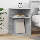 Endebord Beton Grå 39,7 x 39,7 x 60 cm Konstrueret træ