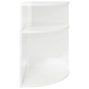 Endebord Høj gloss hvid 39,7 x 39,7 x 60 cm Konstrueret træ