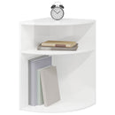 Endebord Høj gloss hvid 39,7 x 39,7 x 60 cm Konstrueret træ