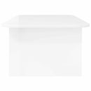 Sofabord Høj gloss hvid 93 x 53 x 33 cm Konstrueret træ