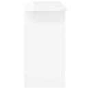 Konsolbord Høj gloss hvid 93 x 40 x 75 cm Konstrueret træ