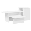 Konsolbord Hvid 91,5 x 35 x 38,5 cm Konstrueret træ