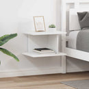 Sengebord 2 pcs Hvid 40 x 30 x 25 cm Konstrueret træ