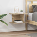 Sengebord 2 pcs Sonoma eg 40 x 30 x 25 cm Konstrueret træ