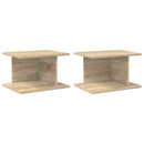 Sengebord 2 pcs Sonoma eg 40 x 30 x 25 cm Konstrueret træ
