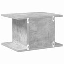 Sengebord 2 pcs Beton Grå 40 x 30 x 25 cm Konstrueret træ