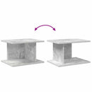 Sengebord 2 pcs Beton Grå 40 x 30 x 25 cm Konstrueret træ