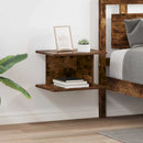 Sengebord 2 pcs Røget eg 40 x 30 x 25 cm Konstrueret træ