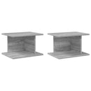 Sengebord 2 pcs Grå Sonoma 40 x 30 x 25 cm Konstrueret træ