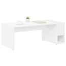 Sofabord Hvid 101,5 x 50 x 37 cm Konstrueret træ