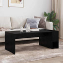 Sofabord Sort eg 101,5 x 50 x 37 cm Konstrueret træ