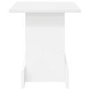 Endebord Hvid 35,5 x 35 x 40 cm Konstrueret træ