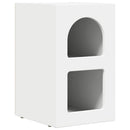 Sengebord ELST 2 stk. Hvid 29,5 x 33,5 x 50 cm Konstrueret træ