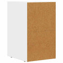 Sengebord 2 pcs Hvid 29,5 x 33,5 x 50 cm Konstrueret træ