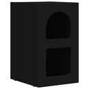 Sengebord ELST 2 stk. Sort 29,5 x 33,5 x 50 cm Konstrueret træ