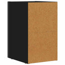 Sengebord ELST 2 stk. Sort 29,5 x 33,5 x 50 cm Konstrueret træ