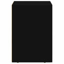 Sengebord ELST 2 stk. Sort 29,5 x 33,5 x 50 cm Konstrueret træ