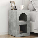 Sengebord 2 pcs Beton Grå 29,5 x 33,5 x 50 cm Konstrueret træ