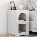 Sengebord 2 pcs Høj gloss hvid 29,5 x 33,5 x 50 cm