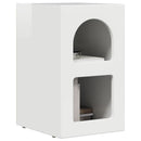 Sengebord ELST 2 stk. Høj gloss hvid 29,5 x 33,5 x 50 cm