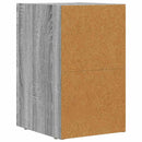 Sengebord 2 pcs Grå Sonoma 29,5 x 33,5 x 50 cm Konstrueret træ