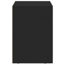 Sengebord ELST 2 stk. Sort 40 x 35 x 50 cm Konstrueret træ
