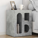 Sengebord ELST 2 stk. Beton Grå 40 x 35 x 50 cm Konstrueret træ