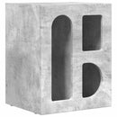 Sengebord ELST 2 stk. Beton Grå 40 x 35 x 50 cm Konstrueret træ