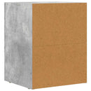 Sengebord ELST 2 stk. Beton Grå 40 x 35 x 50 cm Konstrueret træ