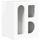 Sengebord ELST 2 stk. Høj gloss hvid 40 x 35 x 50 cm