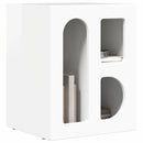Sengebord ELST 2 stk. Høj gloss hvid 40 x 35 x 50 cm