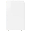 Sengebord ELST 2 stk. Høj gloss hvid 40 x 35 x 50 cm