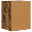 Sengebord ELST 2 stk. Røget eg 40 x 35 x 50 cm Konstrueret træ