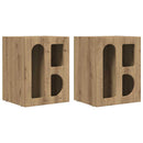 Sengebord ELST 2 stk. Artisan Egetræ 40 x 35 x 50 cm