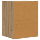 Sengebord 2 pcs Artisan Egetræ 40 x 35 x 50 cm Konstrueret træ