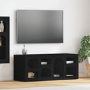 TV-skab Sort 100 x 35 x 40 cm Konstrueret træ